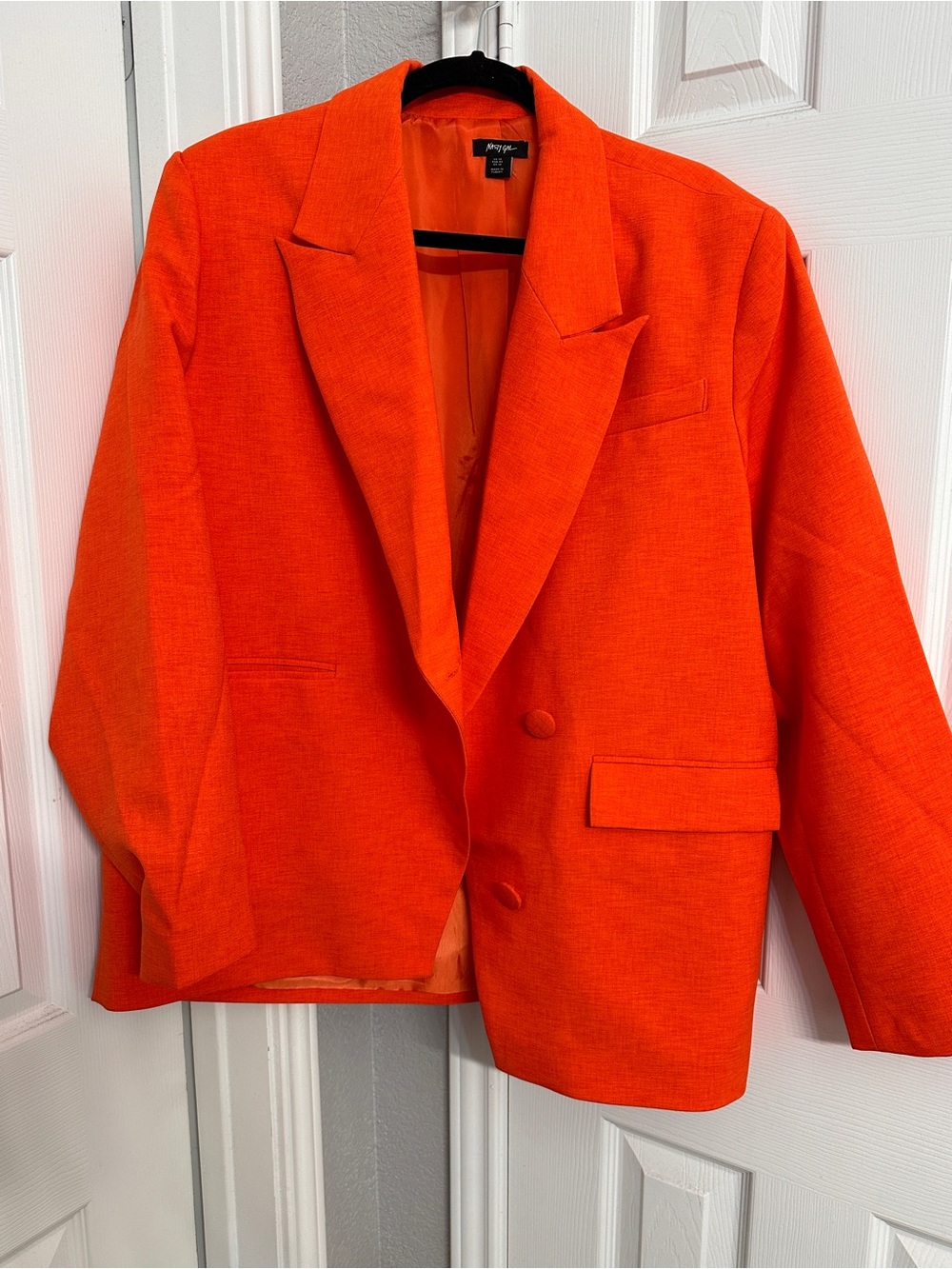 Nasty Gal Orange Oversized Blazer